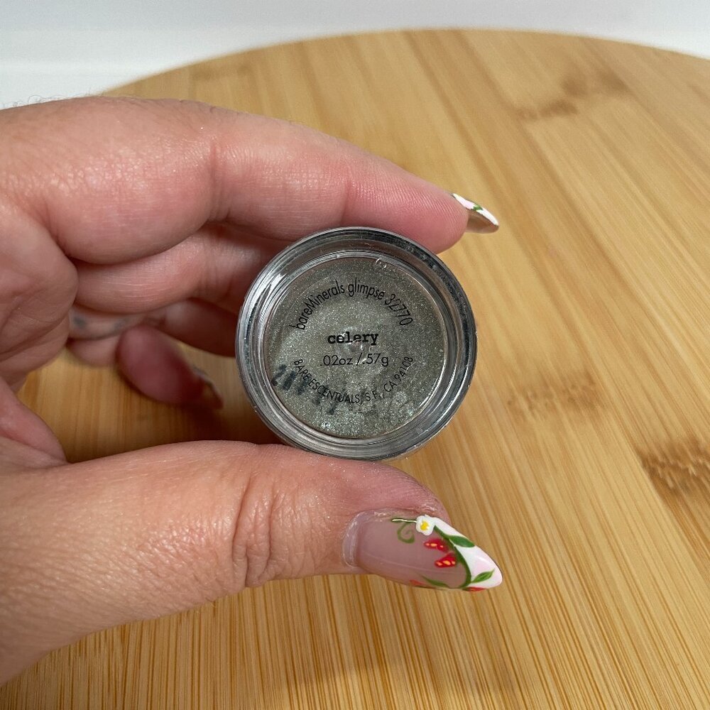 BareMinerals CELERY Glimpse Eyeshadow Eyecolor 0.02 oz 0.57g Loose Powder Makeup